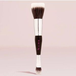 Mally Beauty Dual-Ended Brush - Black and Silver